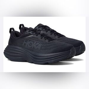 HOKA - Bondi 8 - black - size 7.5 - women’s running sneakers
